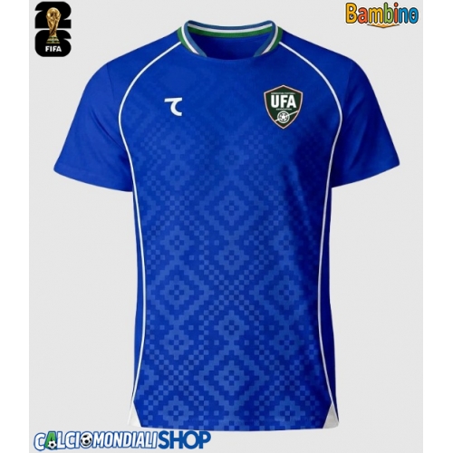 Maglie da calcio Uzbekistan Prima Maglia Bambino Mondiali 2026  Manica Corta + Pantaloni corti)